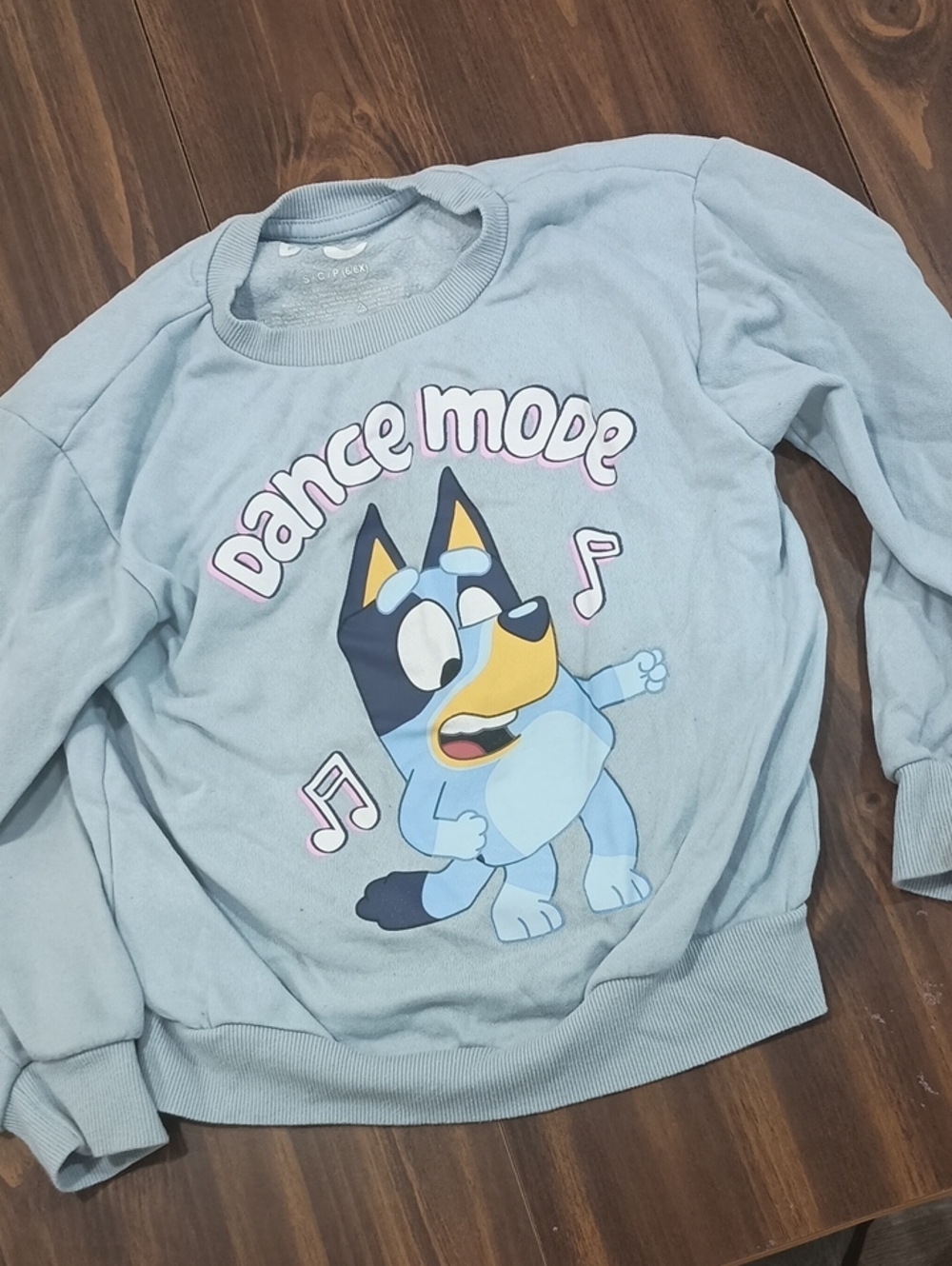Kids Light Blue 'Dance Mode' Graphic Sweatshirt